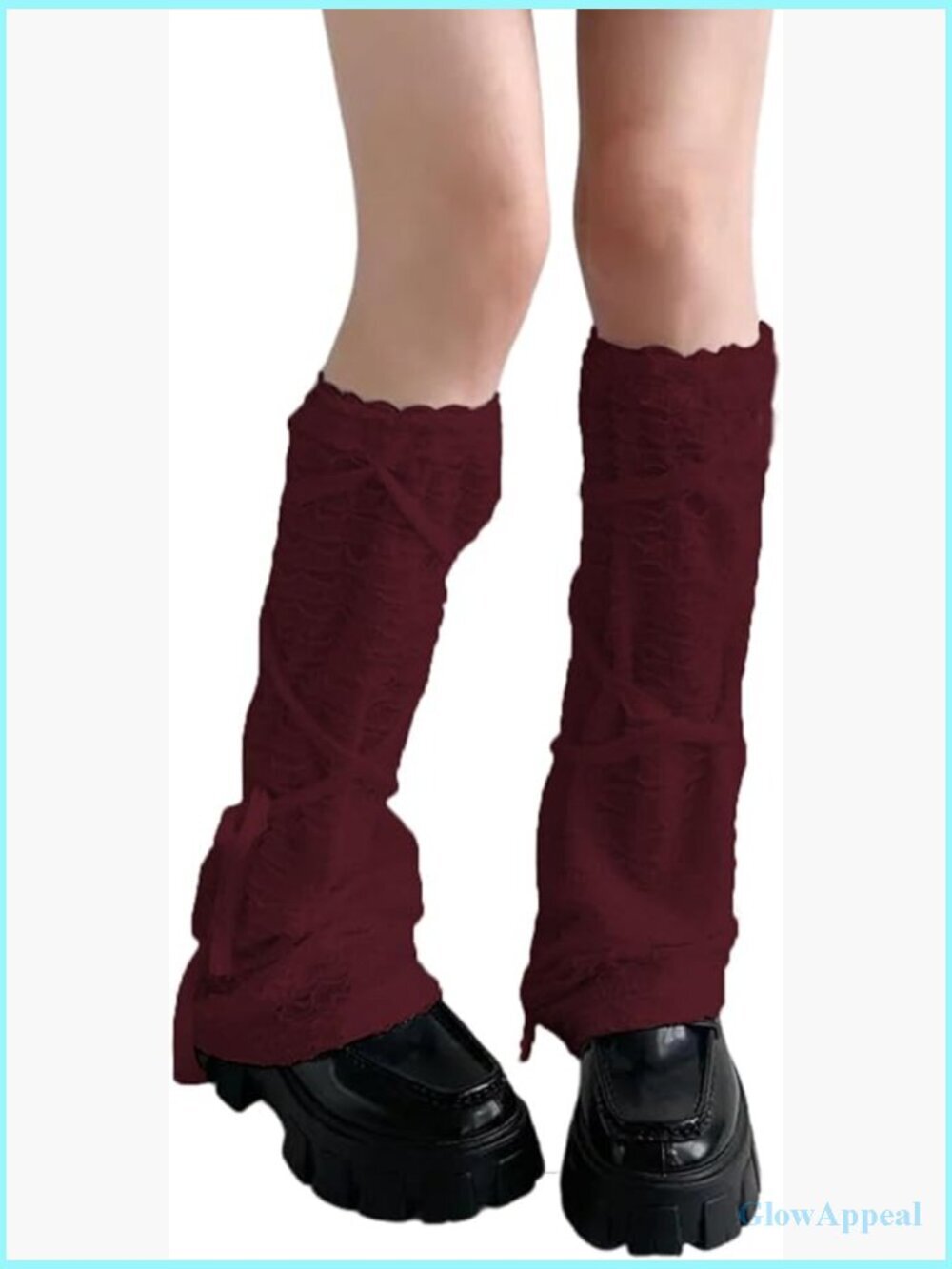 Y2K Lace Leg Warmers Knee High Pleated Mesh Leg Sleeves Lolita Socks